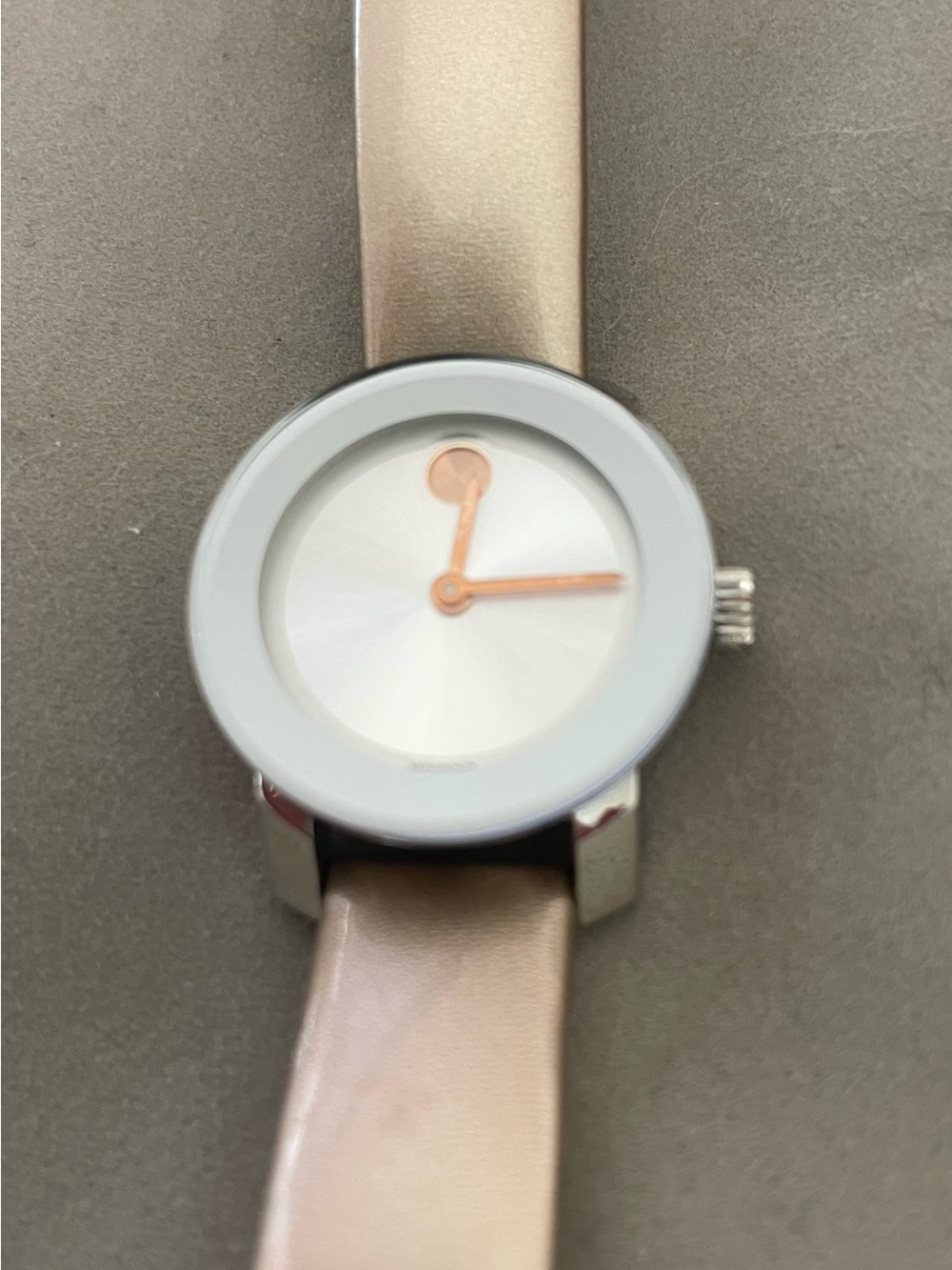 Movado Bold Genuine Leather Wristwatch - Picture 3 of 4